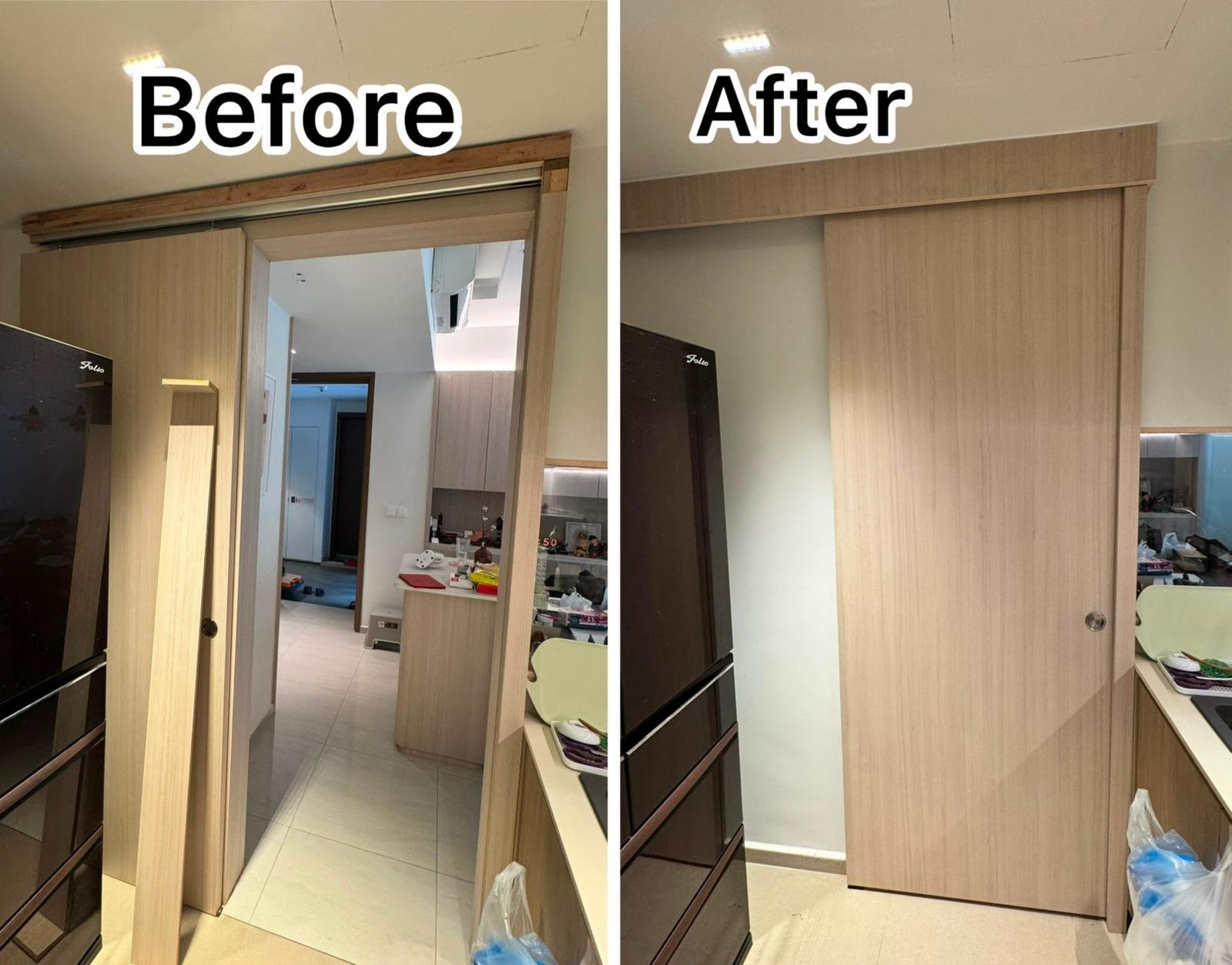 Sliding Door Repair & Track Cover Installation Service in Singapore